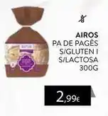 Plusfresc Airos - pa de paques s/gluten i s/lactosa oferta