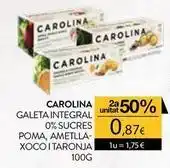 Plusfresc Galeta integral 0% sucres oferta