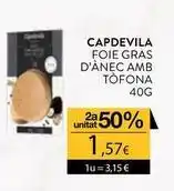 Plusfresc Capdevila - foie gras d'anec amb tofona oferta