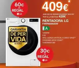 Expert Lg - rentadora f4wr6009a00w oferta