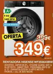 Expert Hisense - rentadora wf3s9043ew oferta
