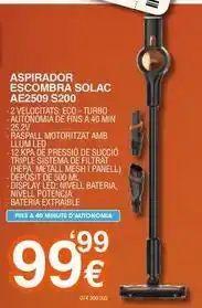 Expert Solac - aspirador escombra ae2509 s200 oferta