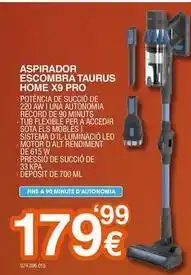 Expert Taurus - aspirador escombra home x9 pro oferta
