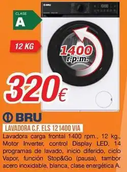 Expert Bru - lavadora c.f. els 121400 via oferta