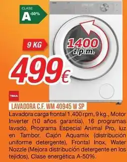 Expert Teka - lavadora c.f. wm 40945 w sp oferta