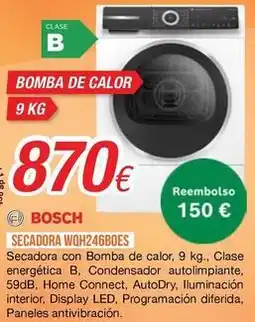 Expert Bosch - secadora wqh246boes oferta