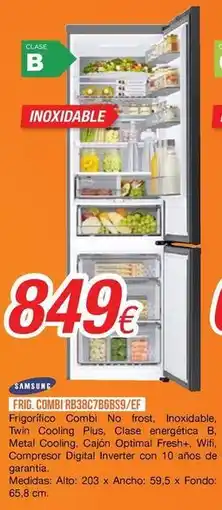 Expert Samsung - frigorífico combi rb38q76bss9/ef oferta