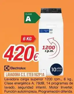 Expert Electrolux - lavadora c.s. ete6162pia oferta