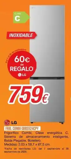 Expert Lg - frigo coji ueb85x24cy oferta
