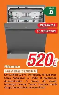 Expert Hisense - lavavajillas hs663a9oxuk oferta