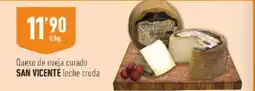 Supermercados Deza San vicente - queso de oveja curado leche cruda oferta