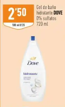 Supermercados Deza Dove - gel de bano hidratante 0% sulfatos oferta