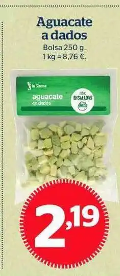 La Sirena Aguacate A Dados 250g oferta