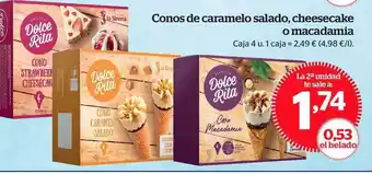 La Sirena Conos De Caramelo Salado Cheesecake O Macadamia oferta