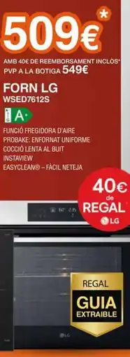 Expert LG forns WSED7612S oferta