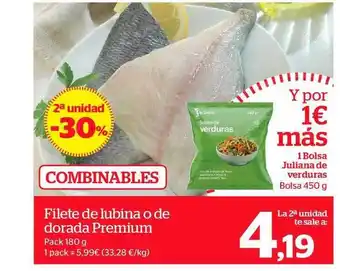 La Sirena Filete De Lubina O De Dorada Premium oferta