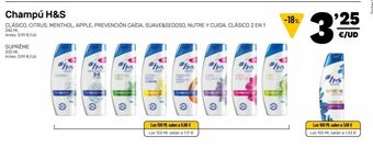 AhorraMas Champú anticaspa h&s oferta