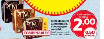La Sirena Mini Magnum Almendrado Choco Negro O Surtido oferta