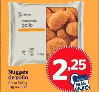 La Sirena Nuggets De Pollo 500g oferta