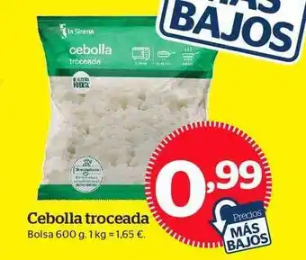 La Sirena Cebolla Troceada 600g oferta