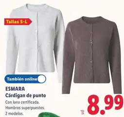 Lidl Esmara cardigan de punto oferta