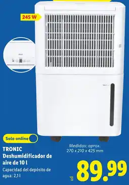 Lidl Tronic deshumidificador de aire de 10 l oferta