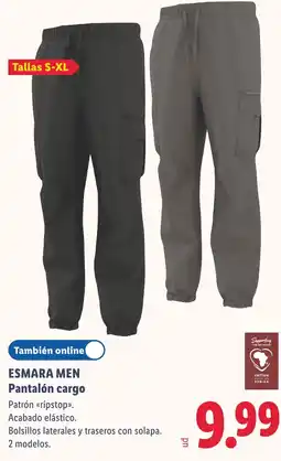 Lidl Esmara Men pantalón cargo oferta