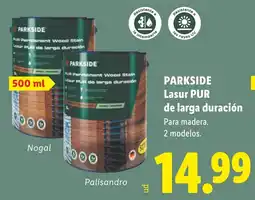 Lidl Parkside lasur pur de larga duración oferta