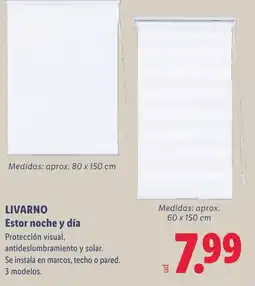 Lidl Livarono estor noche y día oferta