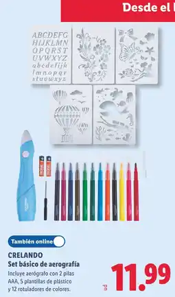 Lidl Crelando set básico de aerografía oferta