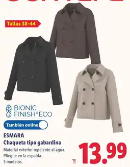 Lidl Esmara chaqueta tipo gabardina oferta
