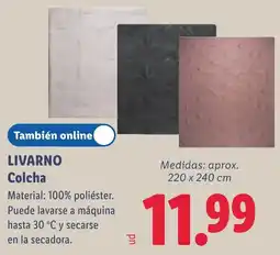 Lidl Livarno colcha oferta