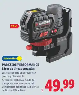 Lidl Parkside performance láser de líneas cruzadas oferta
