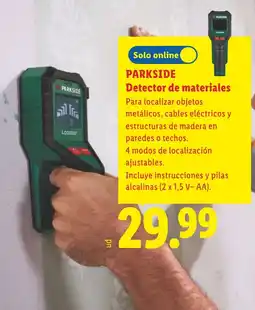 Lidl Parkside detector de materiales oferta