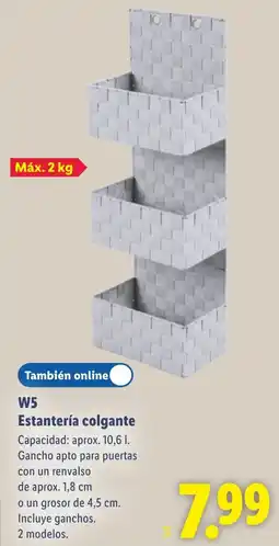 Lidl W5 estantería colgante oferta