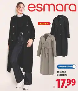 Lidl esmara gabardina oferta