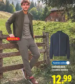 Lidl Esmara Men Cazadora bomber oferta