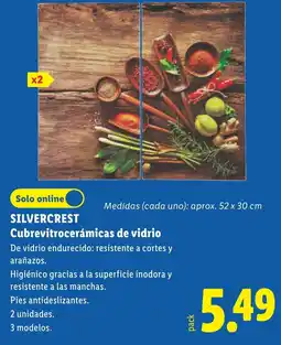 Lidl Silvercrest cubrevitrocerámicas de vidrio oferta