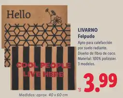 Lidl Livarno Felpudo oferta