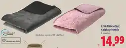 Lidl Livarno Home colcha afelpada oferta