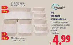 Lidl W5 bandejas organizadoras oferta