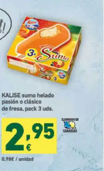 HiperDino Kalise Sumo Helado Pasión O Clásico De Iresa oferta