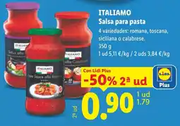 Lidl Italiamo salsa para pasta oferta