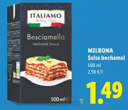 Lidl Milbona salsa bechamel oferta