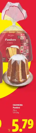 Lidl favorina pandoro classic oferta