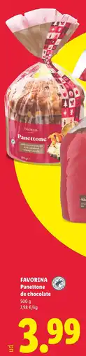 Lidl Favorina Panettone de chocolate oferta