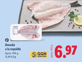 Dorada a la espalda