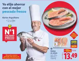 Lidl Rodajas de salmón oferta