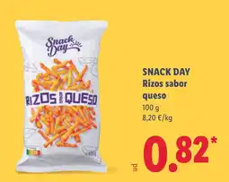 Lidl Snack Day rizos sabor queso oferta