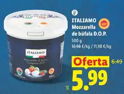 Lidl Italiamo mozzarella de búfala D.O.P. oferta